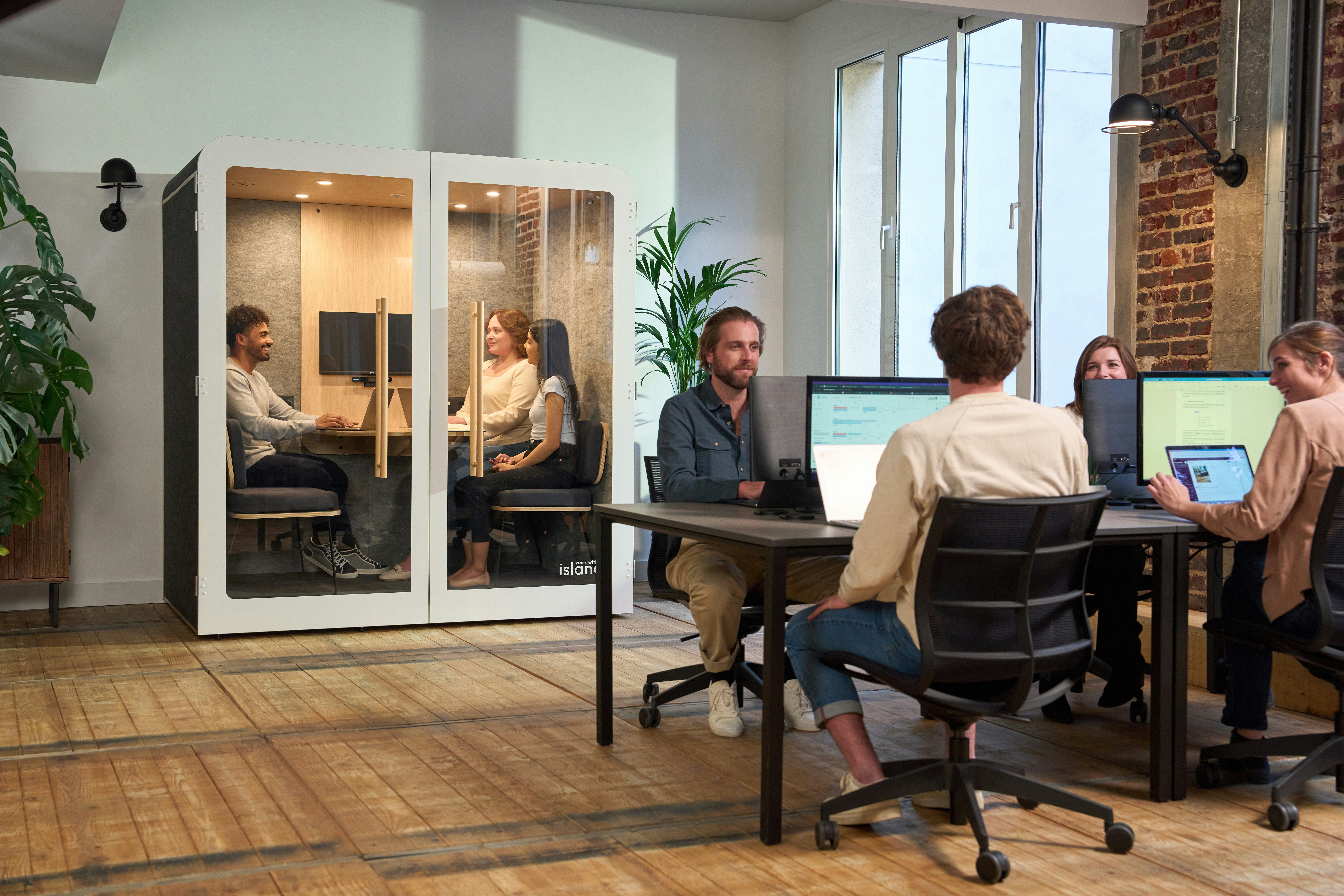 Sales team meeting